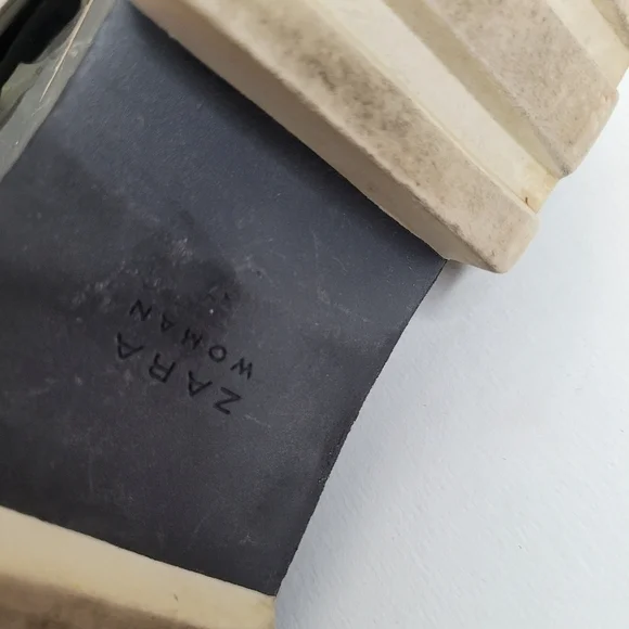 Zara Black Patten Leather Stack Shoes - Picture 13 of 15